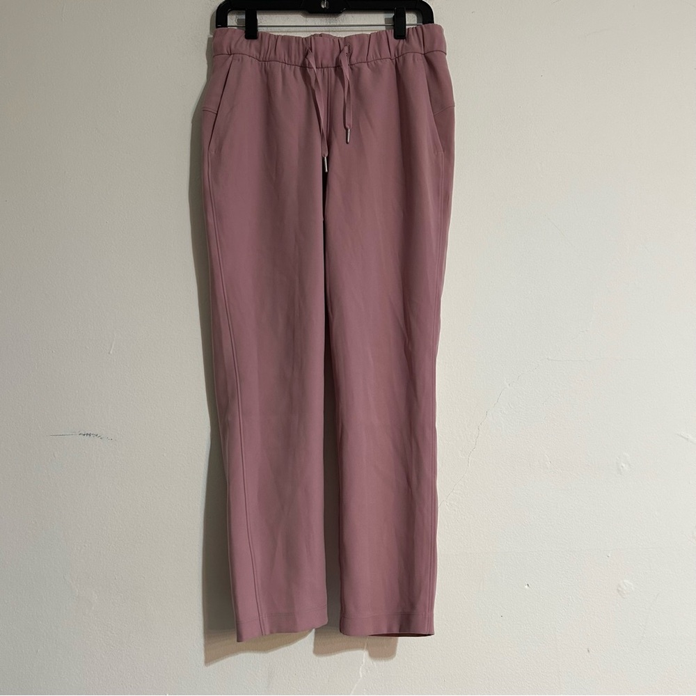 Lululemon On the Fly 7/8 Pant Woven Red Dust Size 6